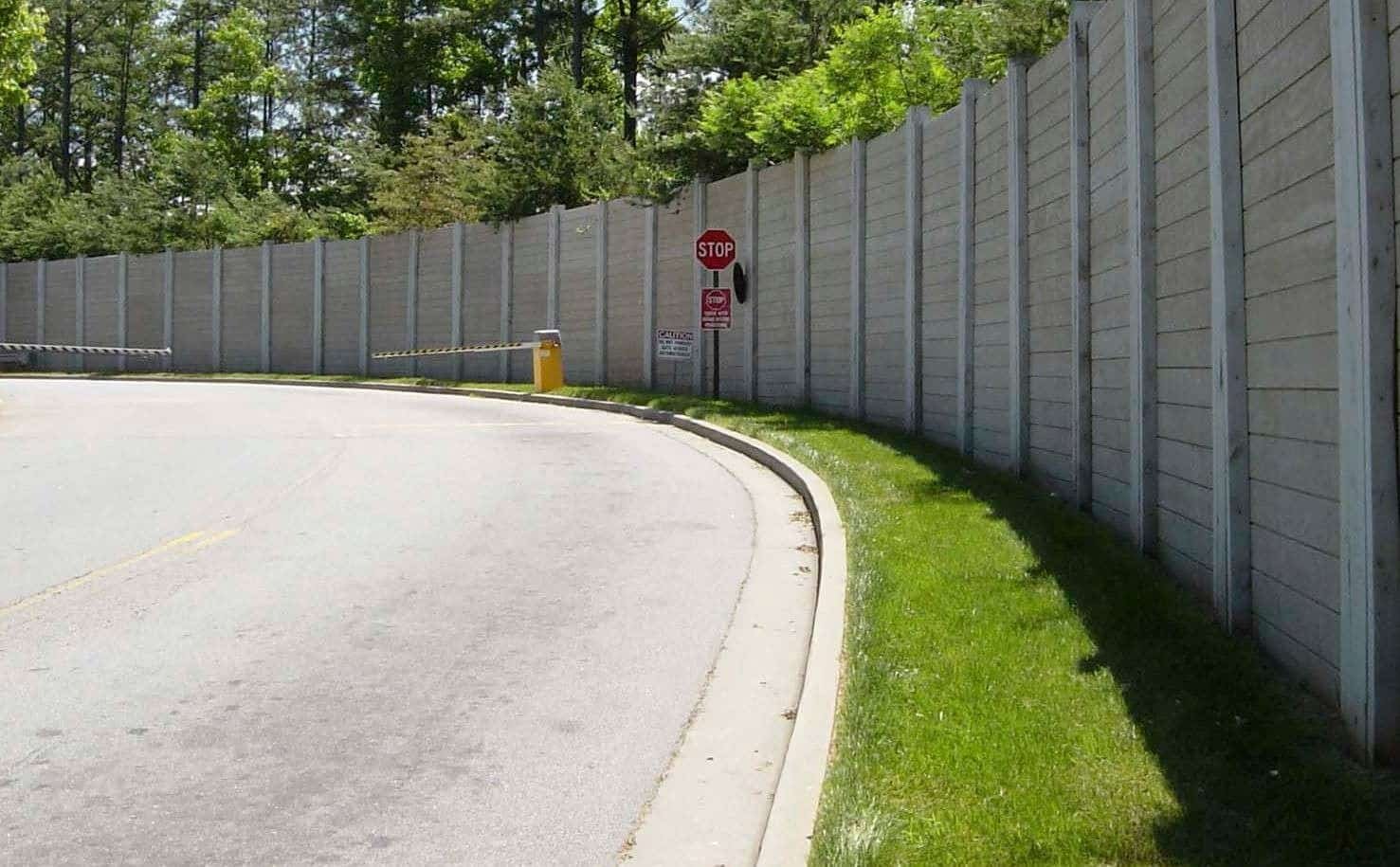 Plywall wood noise barrier