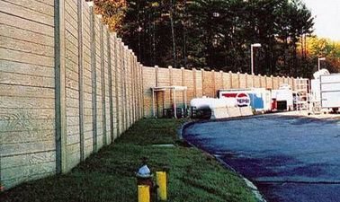 Plywall at an industrial site